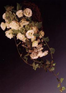 wiązanka z białych kwiatów